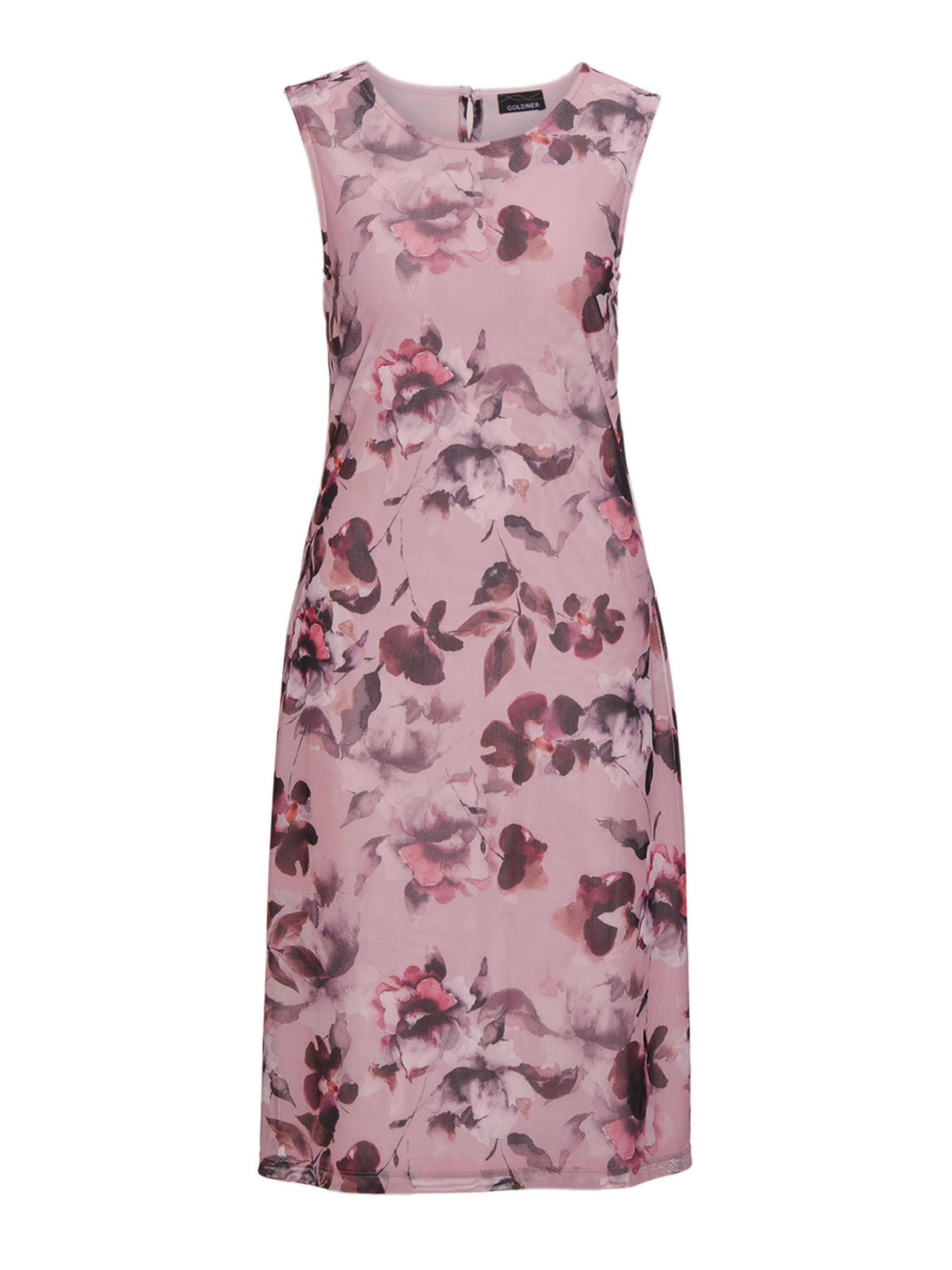 Goldner Etuikleid in Pink: Vorderseite