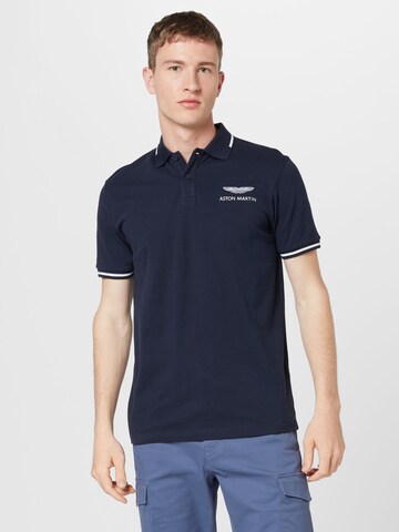 T-Shirt Hackett London en bleu : devant