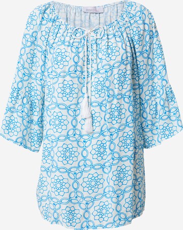Zwillingsherz Blouse 'Hippie Yeah' in Blue: front