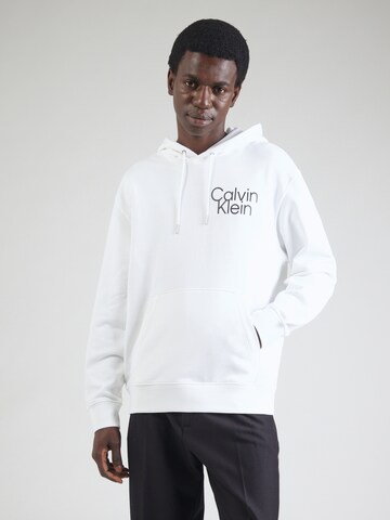 Calvin Klein - Sudadera en blanco: frente