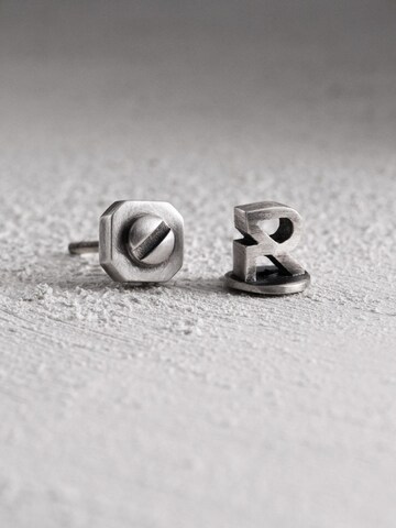 REYTEL Earring 'SINGULA' in Silver: front