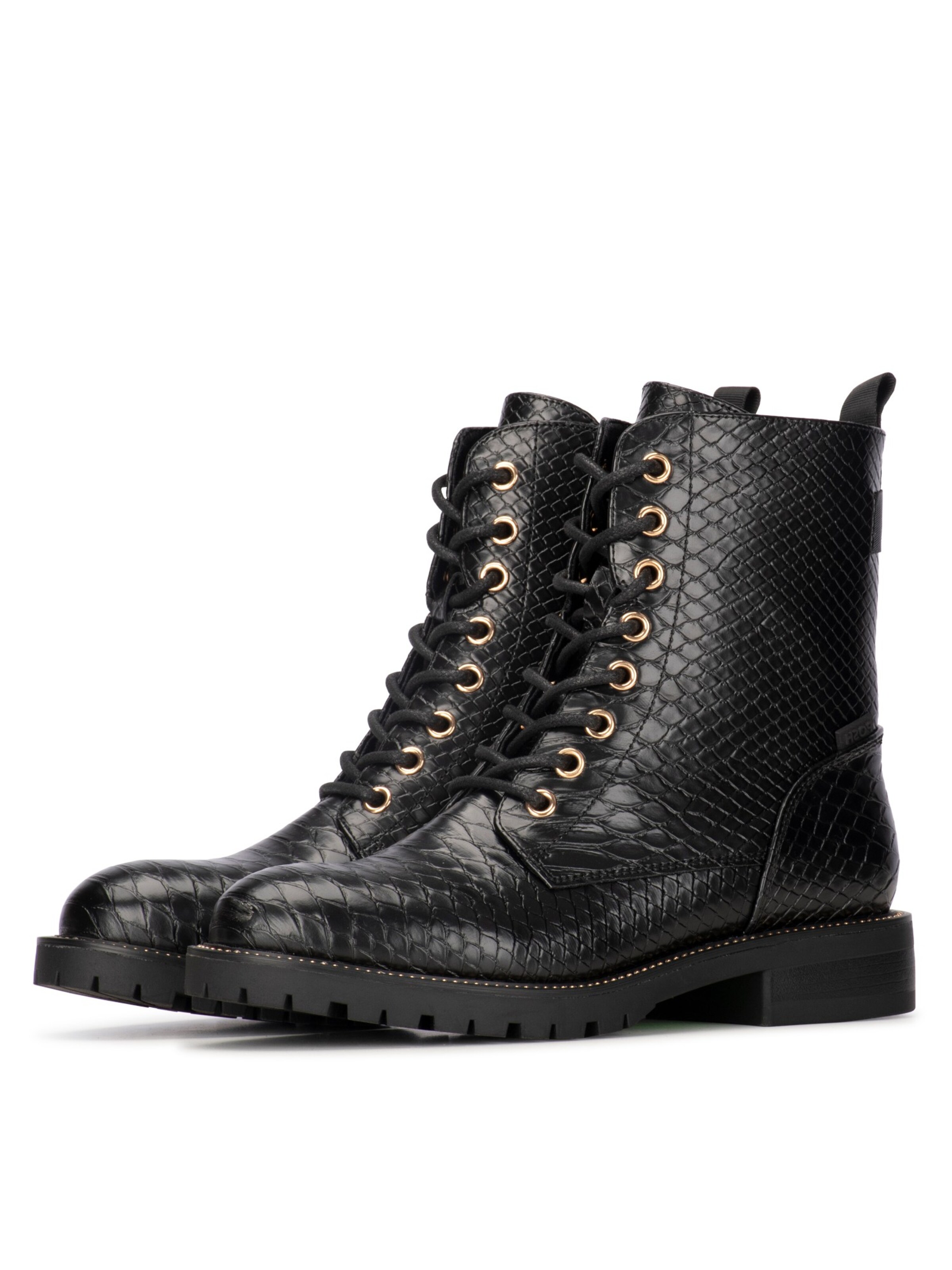 POSH by Poelman Veterlaarsjes 'Kiek' in Zwart