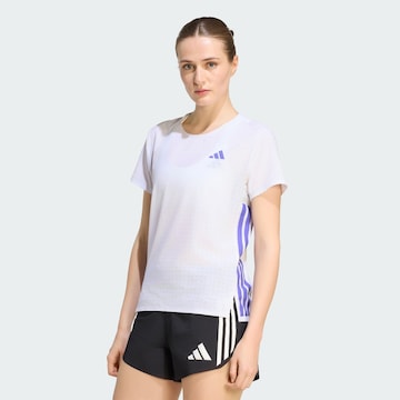 ADIDAS PERFORMANCE Funktionstopp 'Adizero' i vit: framsida