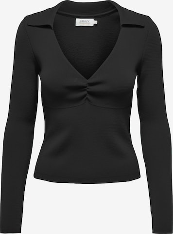 ONLY Пуловер 'Melek' в черно: отпред