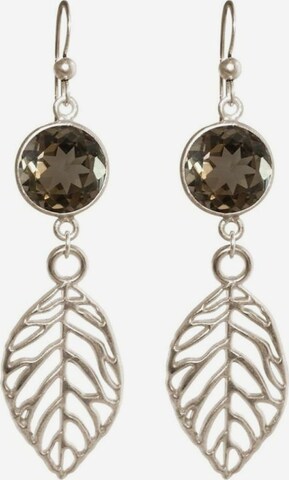 Gemshine Earrings in Silver: front