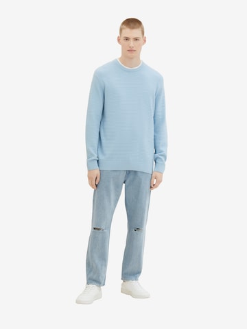 TOM TAILOR DENIM Pullover in Blau