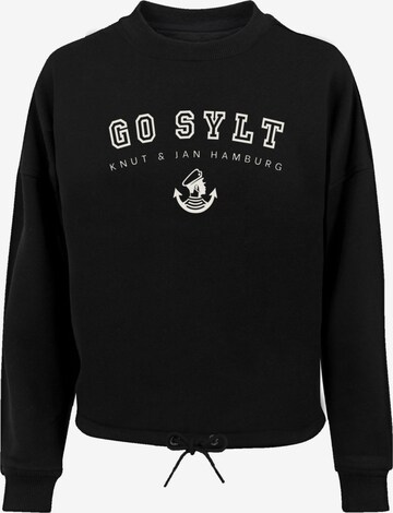 Sweat-shirt 'Go Sylt' F4NT4STIC en noir : devant