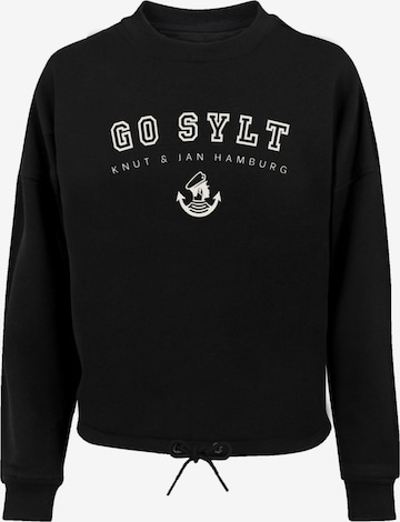 F4NT4STIC Sweatshirt 'Go Sylt' in Zwart: voorkant