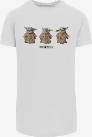 F4NT4STIC T-Shirt 'The Mandalorian Baby Yoda' in Weiß: Vorderseite