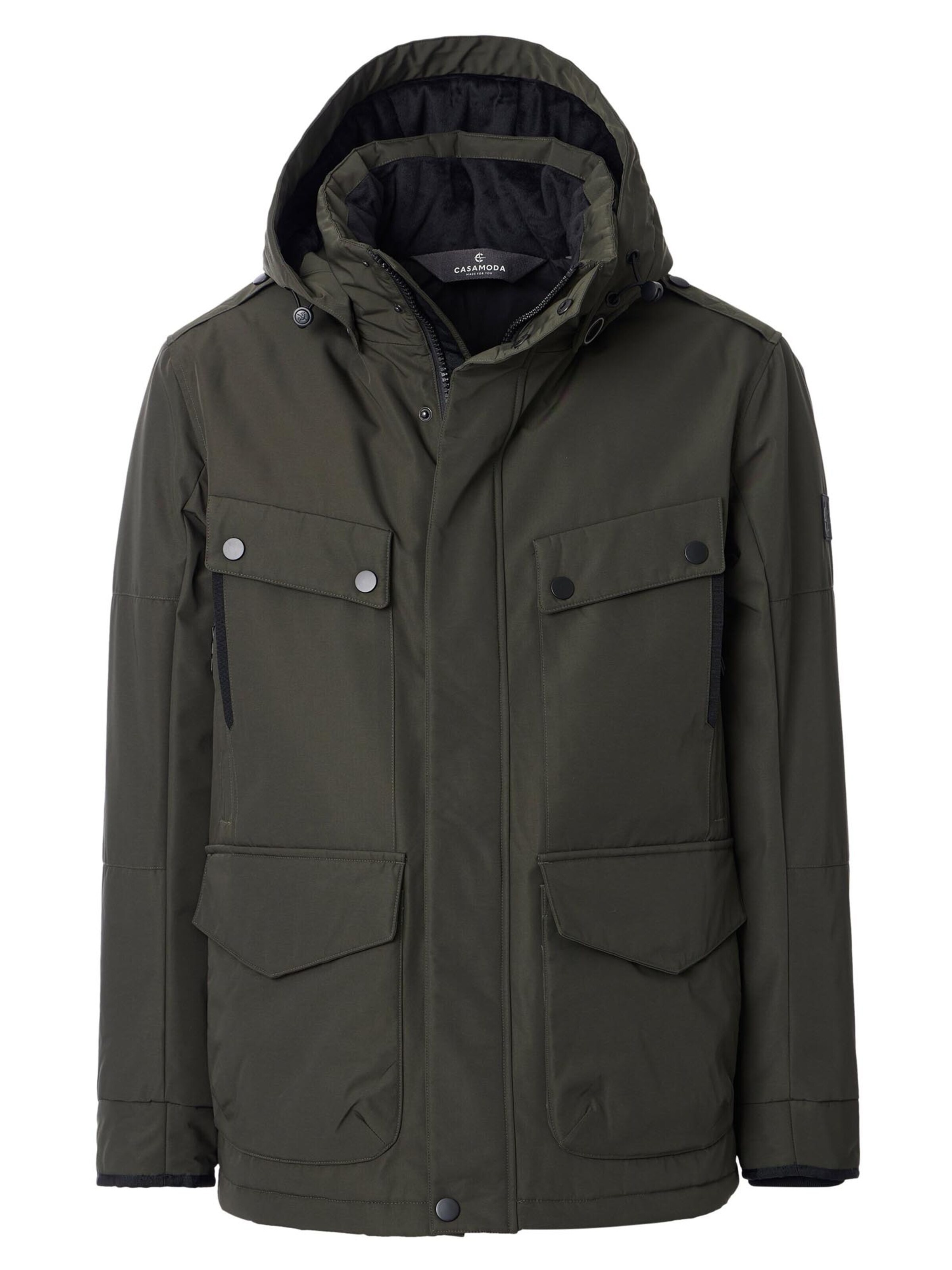 CASAMODA Between-season jacket 'Basic' in Green: front