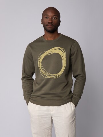 Watapparel Sweatshirt ' Kreis ' in Groen: voorkant