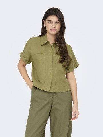 Camicia da donna 'ONLCaro' di ONLY in verde: frontale