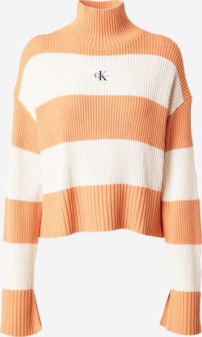 Calvin Klein Jeans Sweater in Orange: front