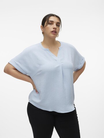 Vero Moda Curve Blouse in Blauw: voorkant