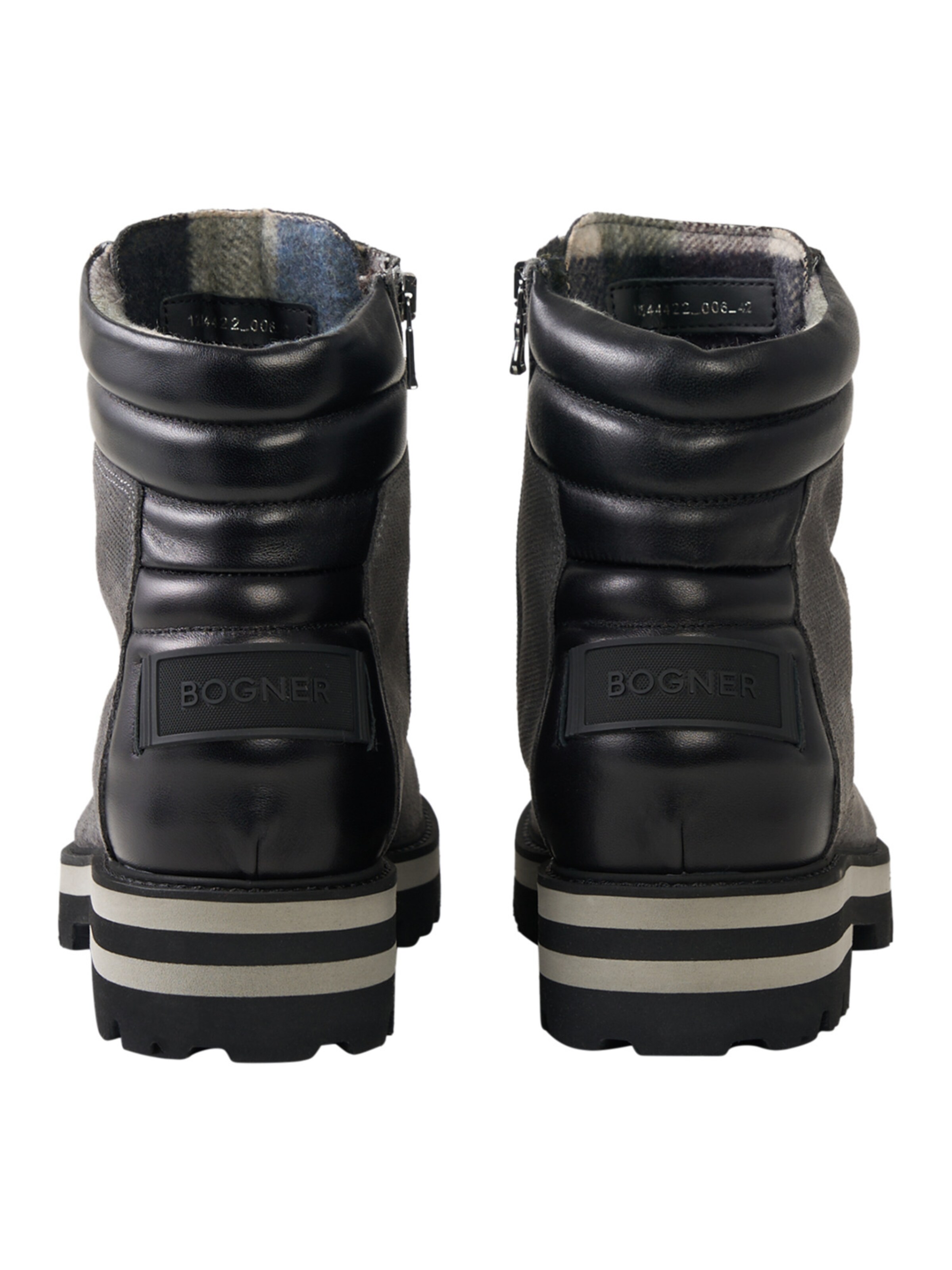 BOGNER Schnürstiefel in Grau