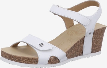 Sandalo 'Sandalette Damen Julia Basics B17 Echtleder in weiß' di PANAMA JACK in bianco: frontale