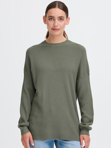 Oxmo Trui in Groen: voorkant