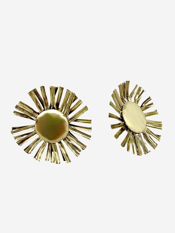 Gloria Mago Earrings 'Sunflower earrings, gold brass' in Gold