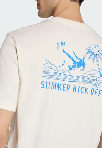 T-Shirt fonctionnel 'Summer Slides' ADIDAS SPORTSWEAR en blanc