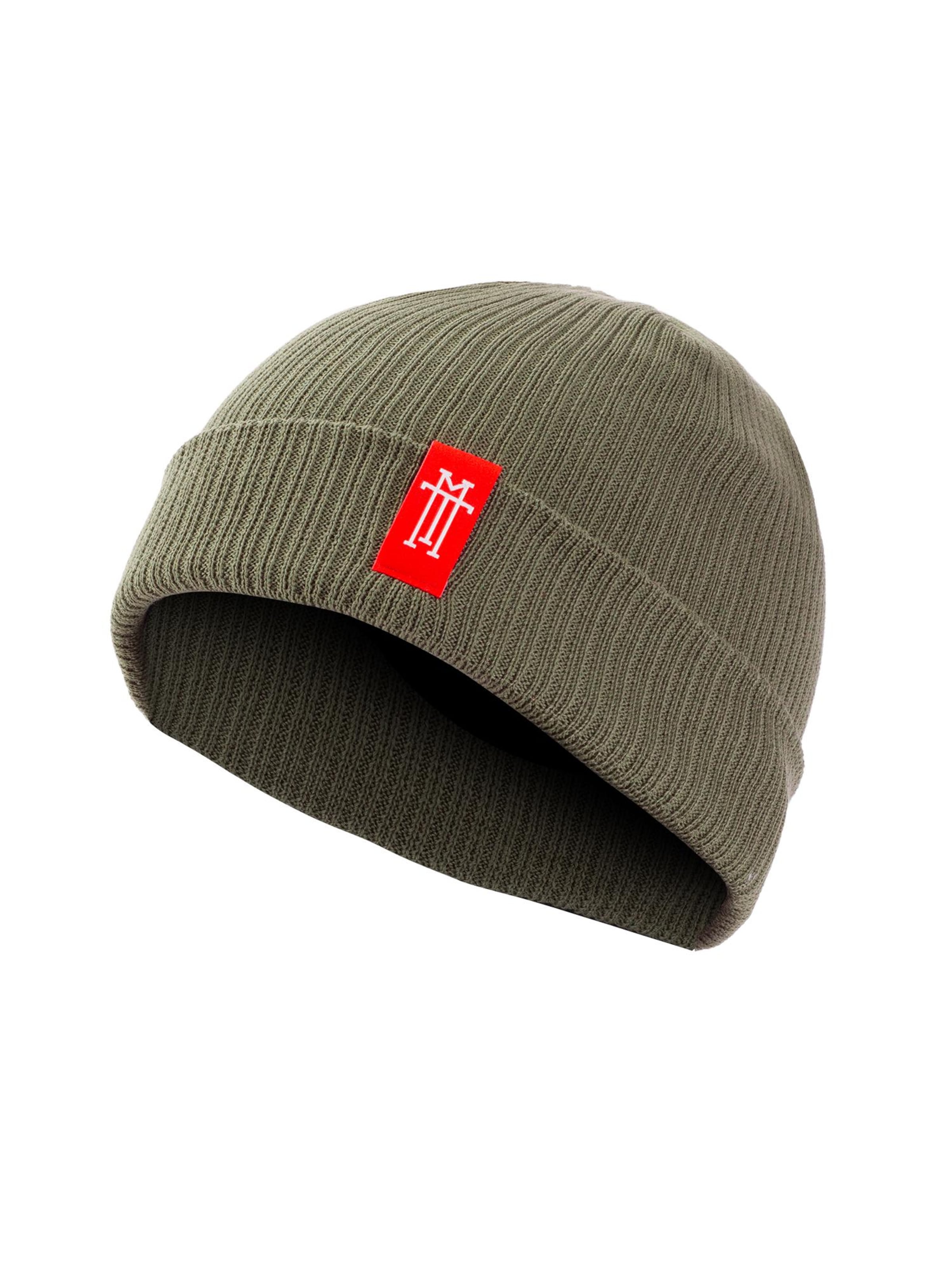 Manufaktur13 Beanie 'Double Sided' in Green: front