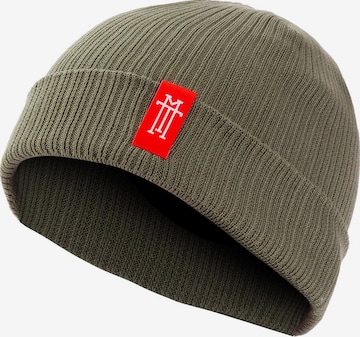 Manufaktur13 Beanie 'Double Sided' in Green: front