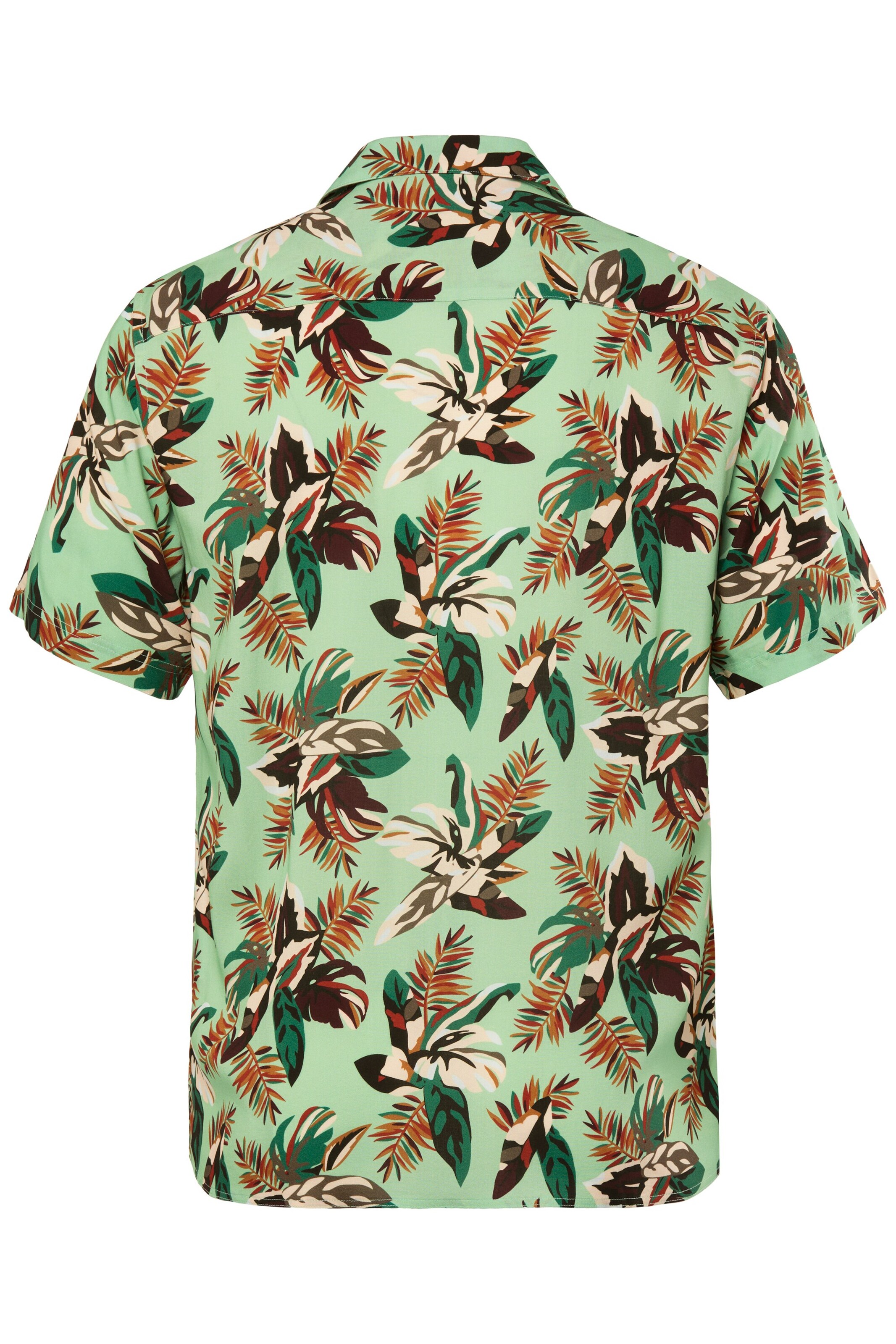 Men Plus Comfort fit Button Up Shirt in Green