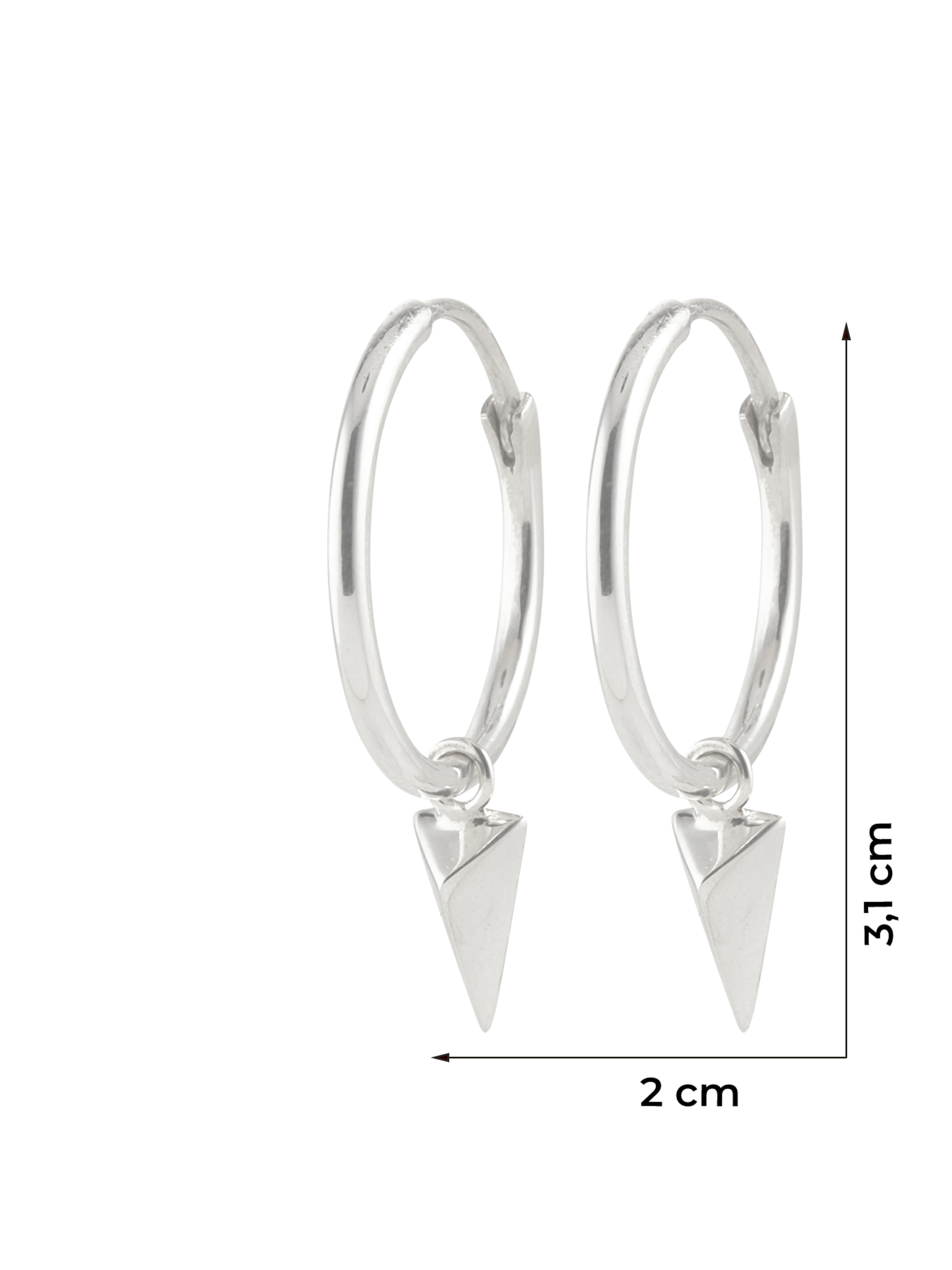 ELLI Oorbellen 'Dreieck' in Zilver