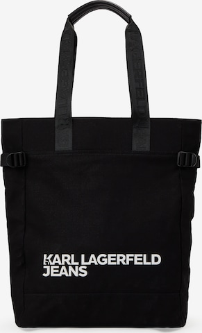 KARL LAGERFELD JEANS Шоппер 'Utility' в Черный: спереди