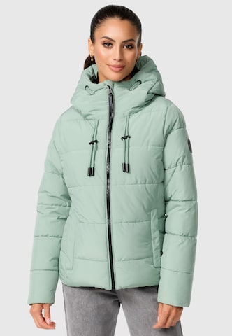 MARIKOO Winter jacket in Green: front