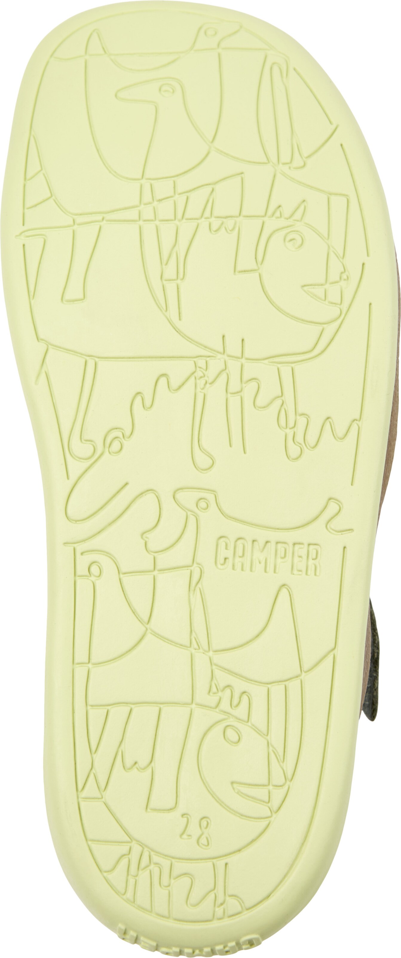 Calzatura aperta 'Bicho' di CAMPER in verde