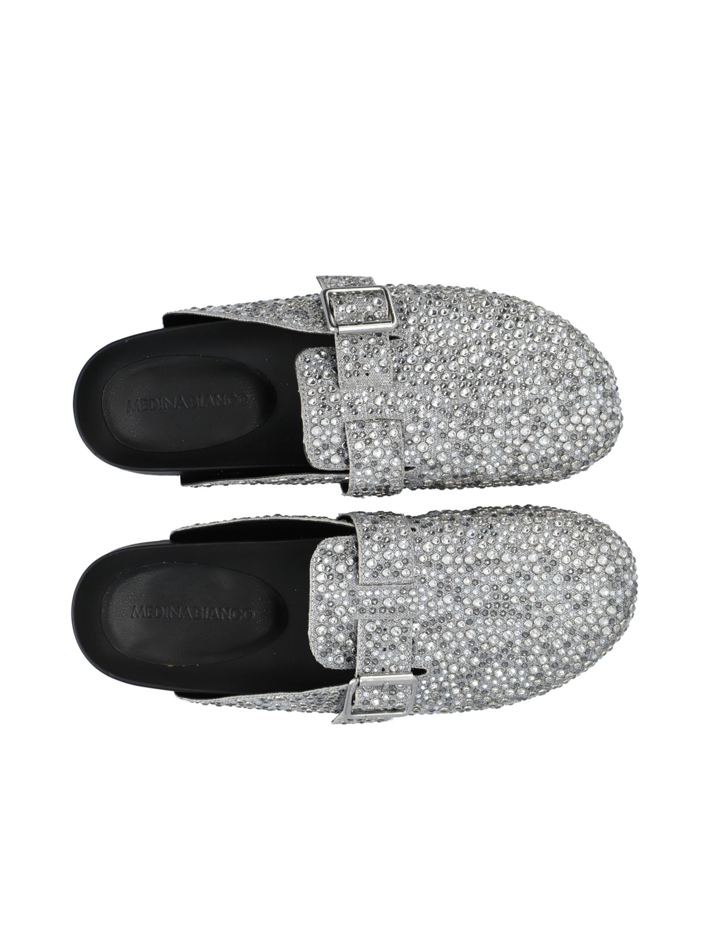 Bianco Pantolette 'FALL' in Silber