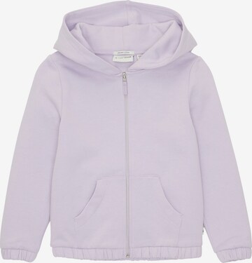 TOM TAILOR Zip-Up Hoodie in Purple: front