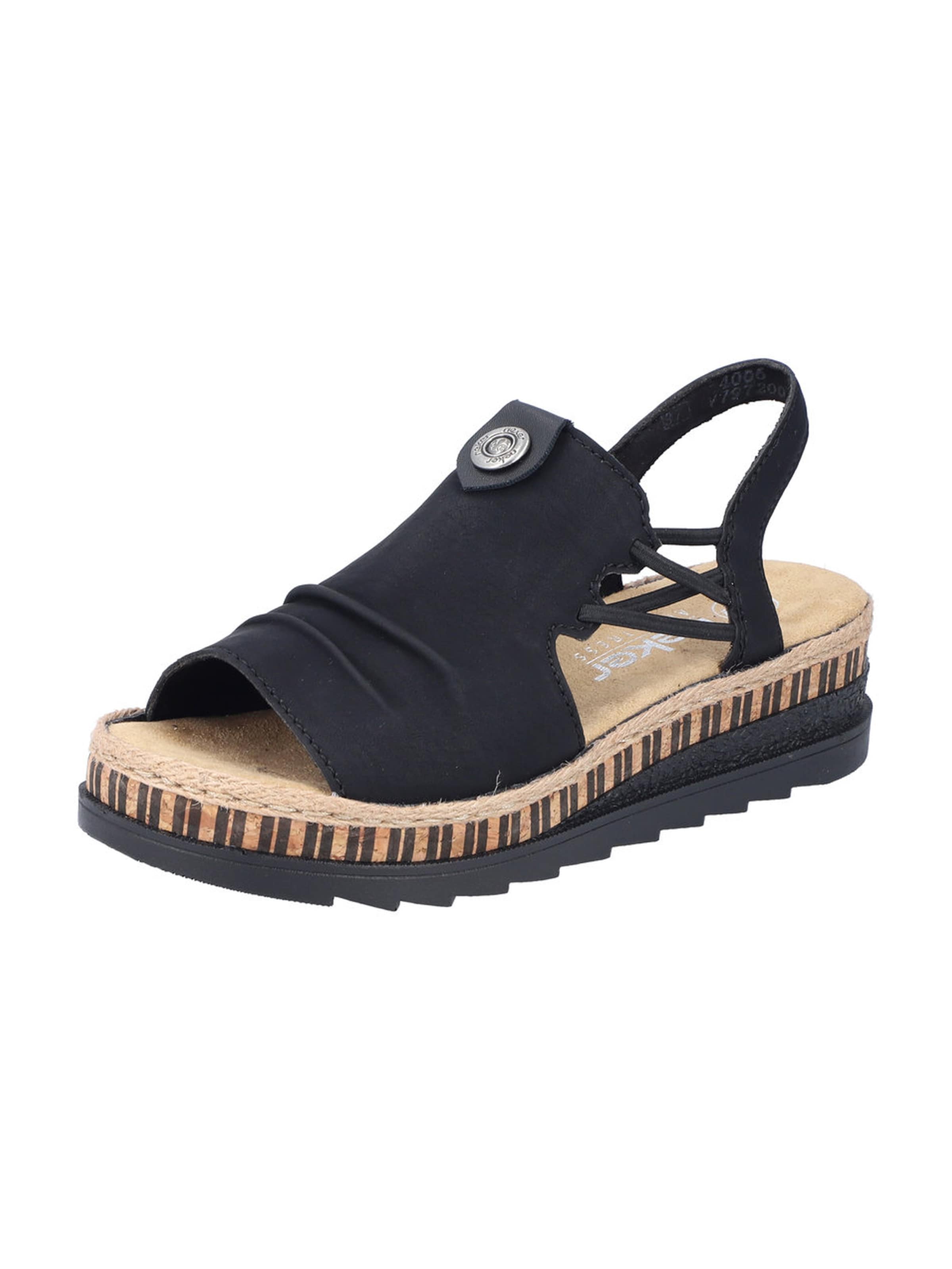 Sandalo Rieker di colore nero, Visualizzazione prodotti