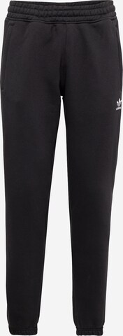 Effilé Pantalon 'Trefoil Essentials' ADIDAS ORIGINALS en noir : devant