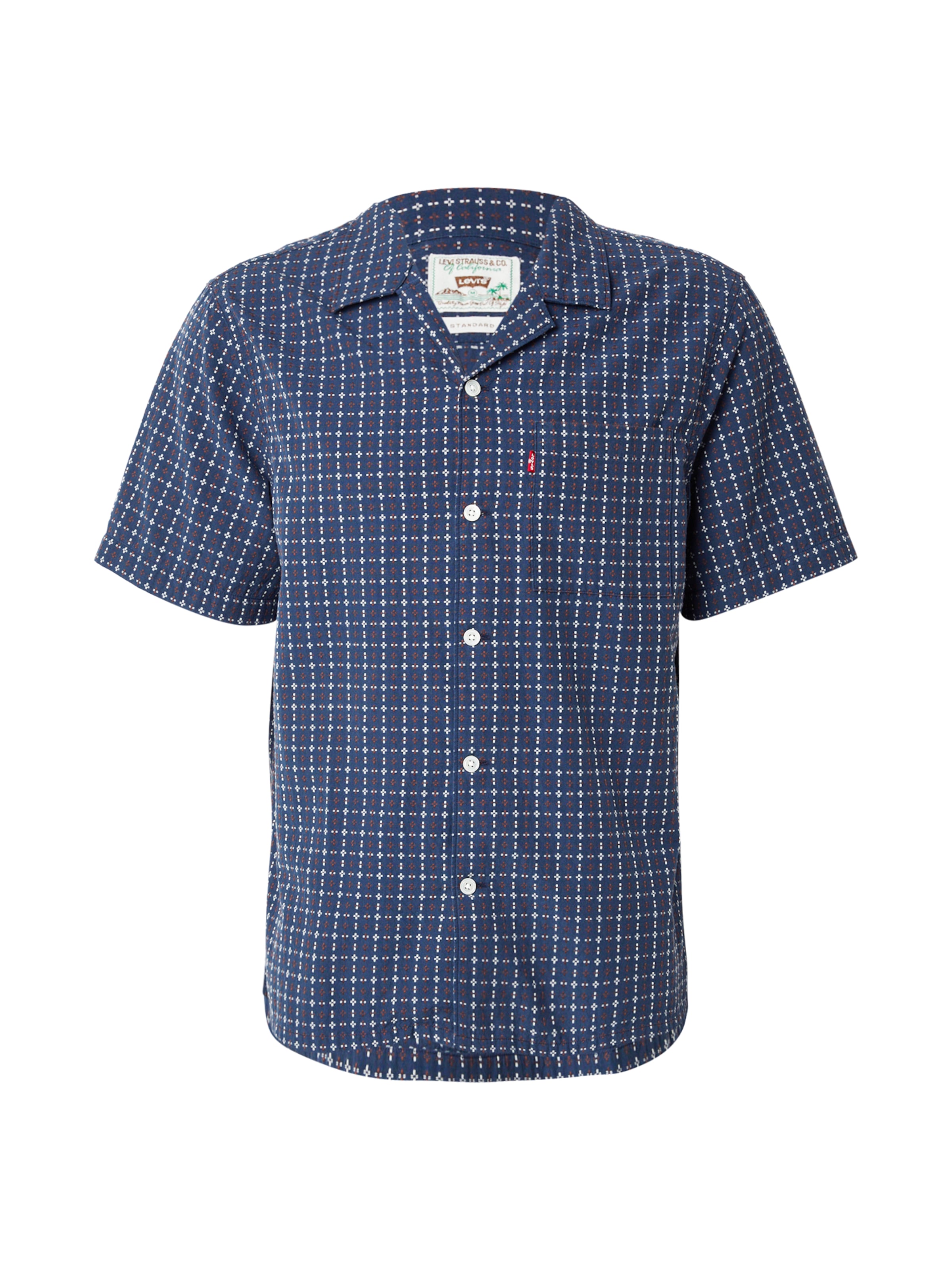 LEVI'S ® Tavaline suurus Triiksärk 'Short Sleeve Sunset Standard Camp Shirt', värv sinine: eest vaates
