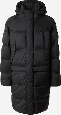 BOSS Płaszcz przejściowy 'Olomis1' w kolorze czarny: przód