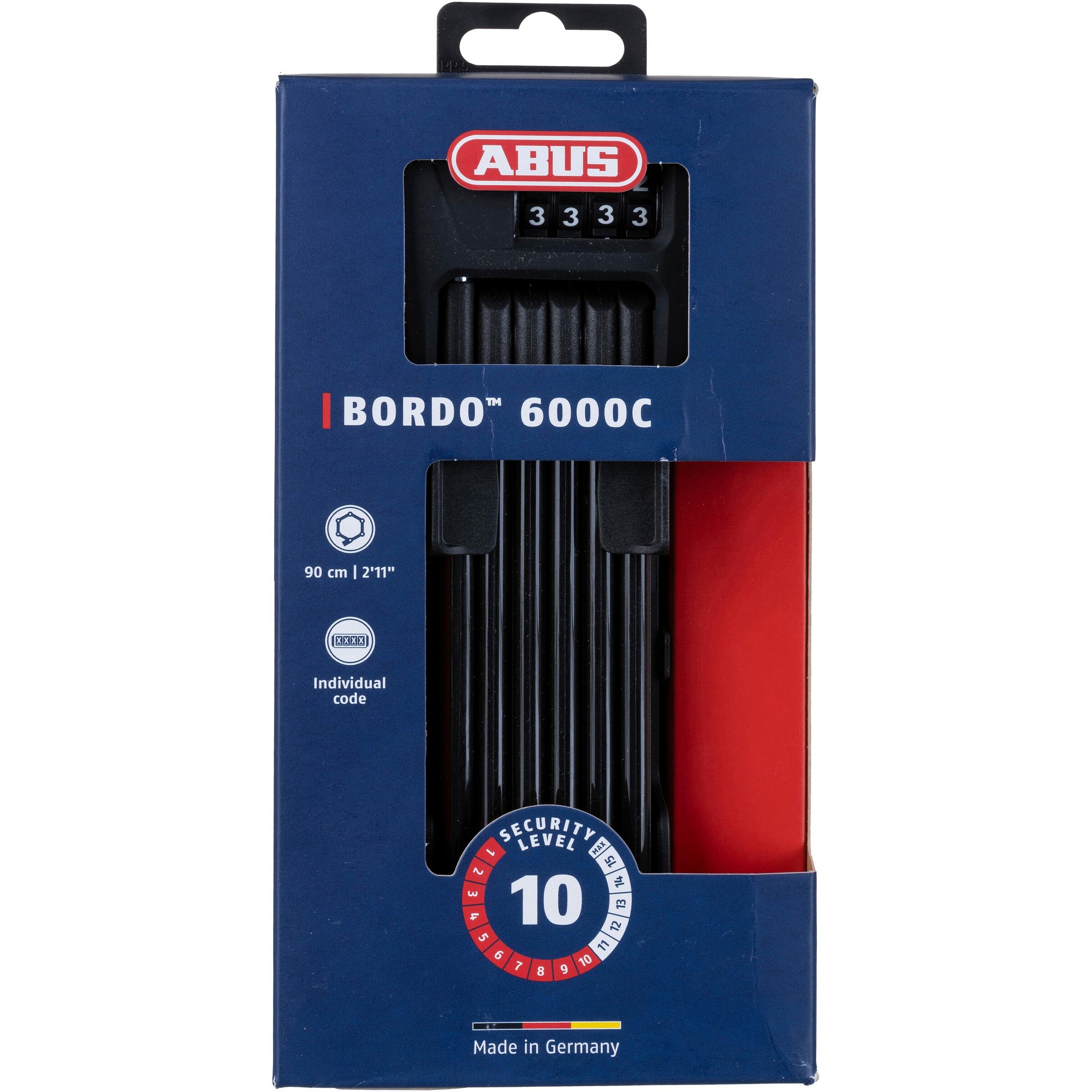 ABUS Lock 'BORDO Combo' in Black