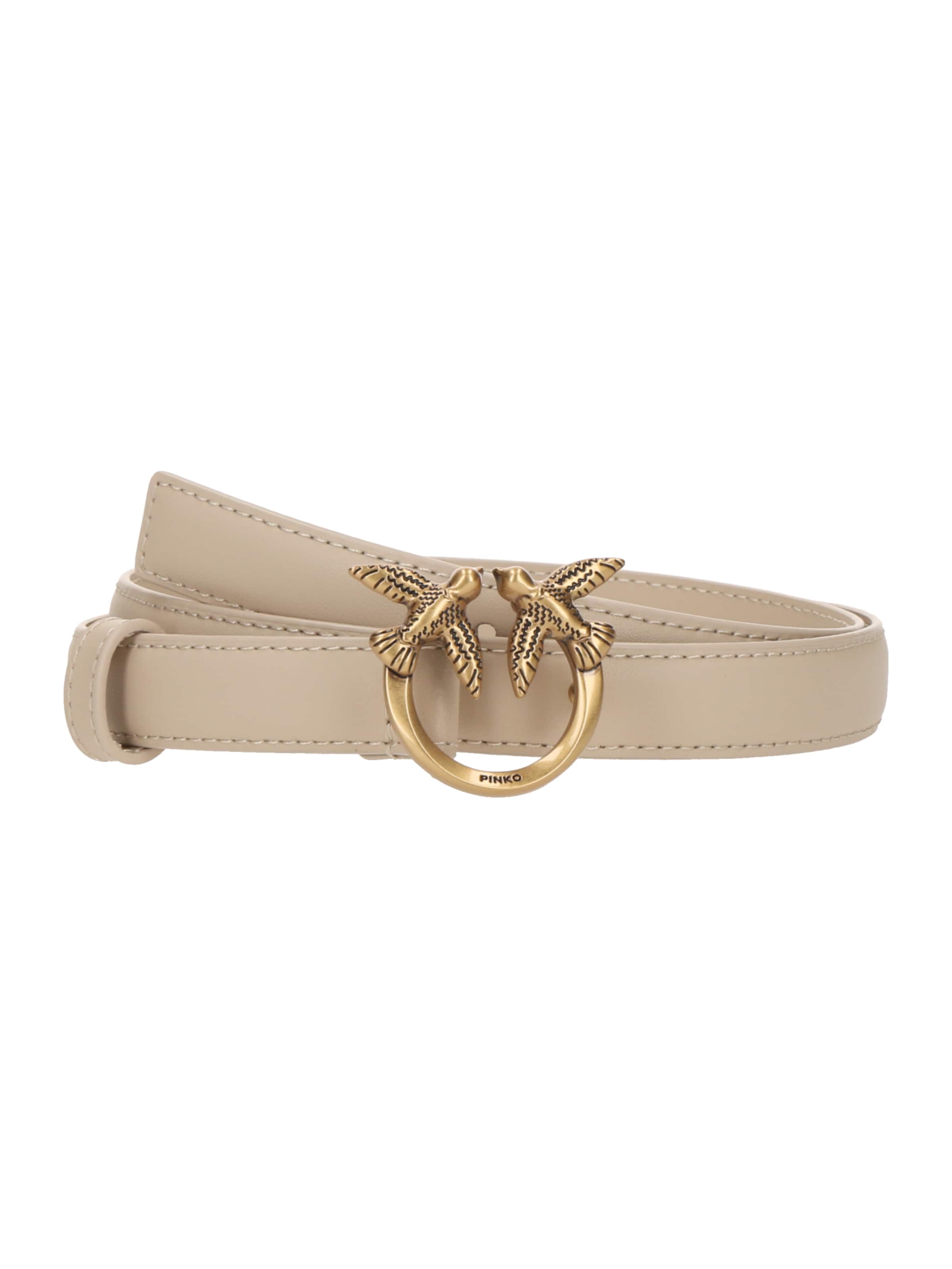 PINKO Belt 'Love Berry' in Beige: front