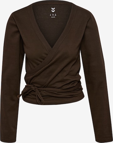 Hummel Performance shirt in Brown: front