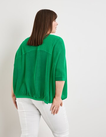 SAMOON Knit Cardigan in Green