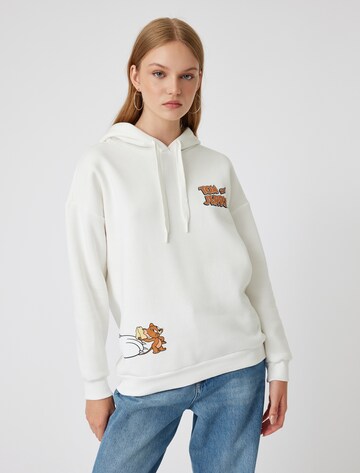 Koton Sweatshirt in Wit: voorkant