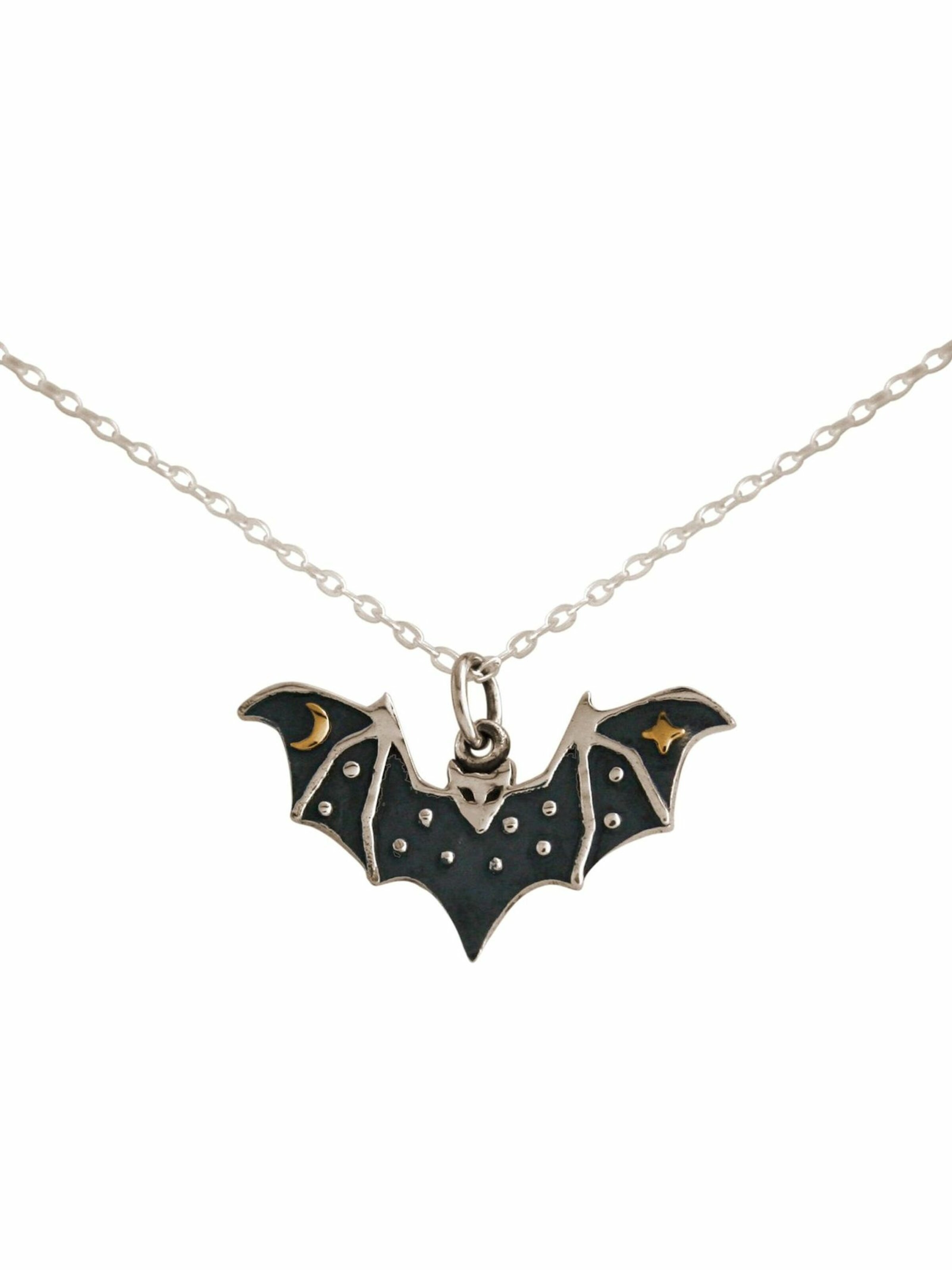 Gemshine Kette 'Fledermaus' in Silber