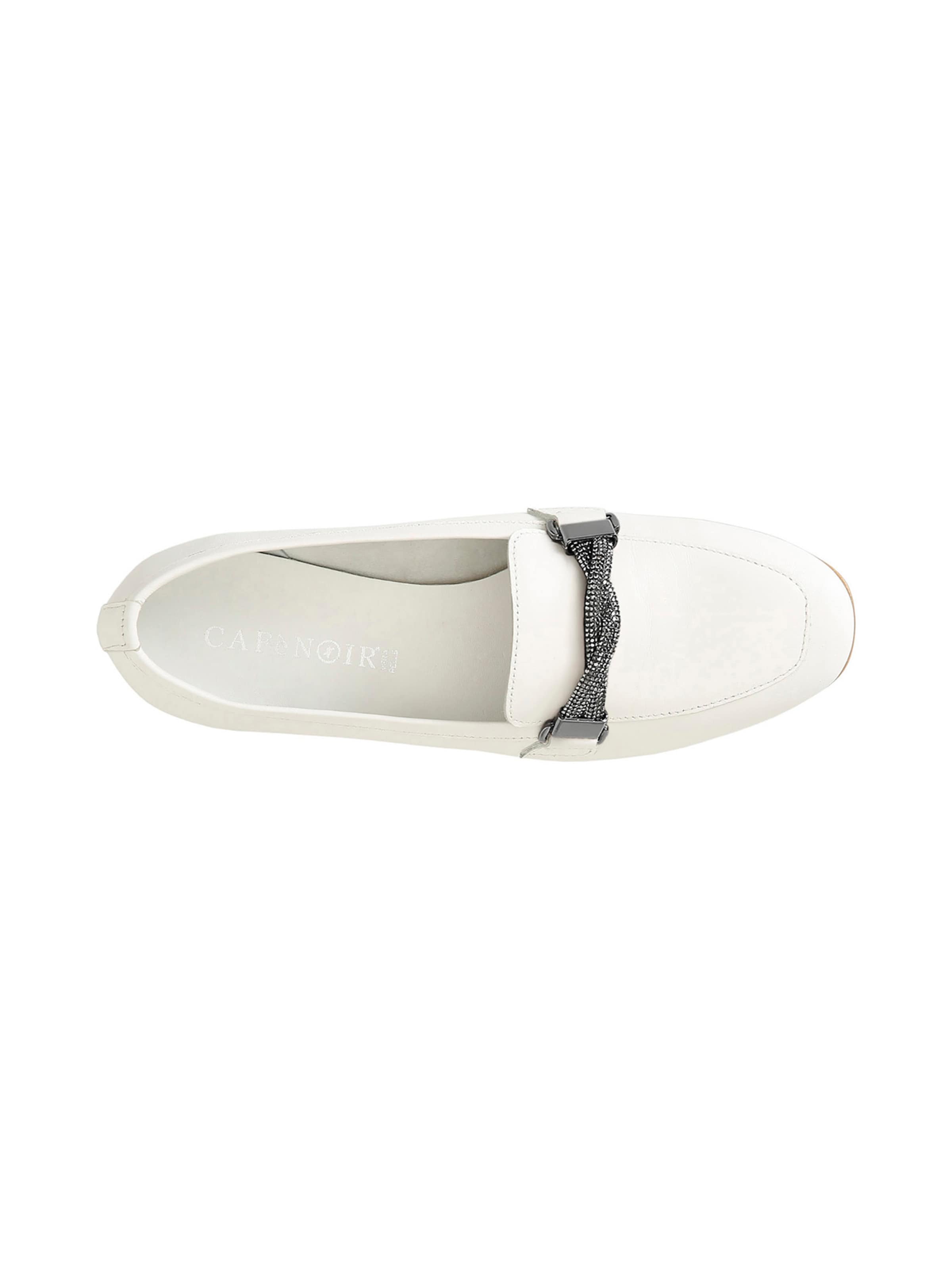 Mocassin CAFè NOIR en blanc