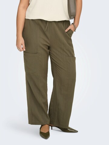 ONLY Carmakoma Обычный Штаны 'CARDonna' в Коричневый: спереди