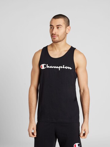 Champion Authentic Athletic Apparel - Camisa em preto: frente