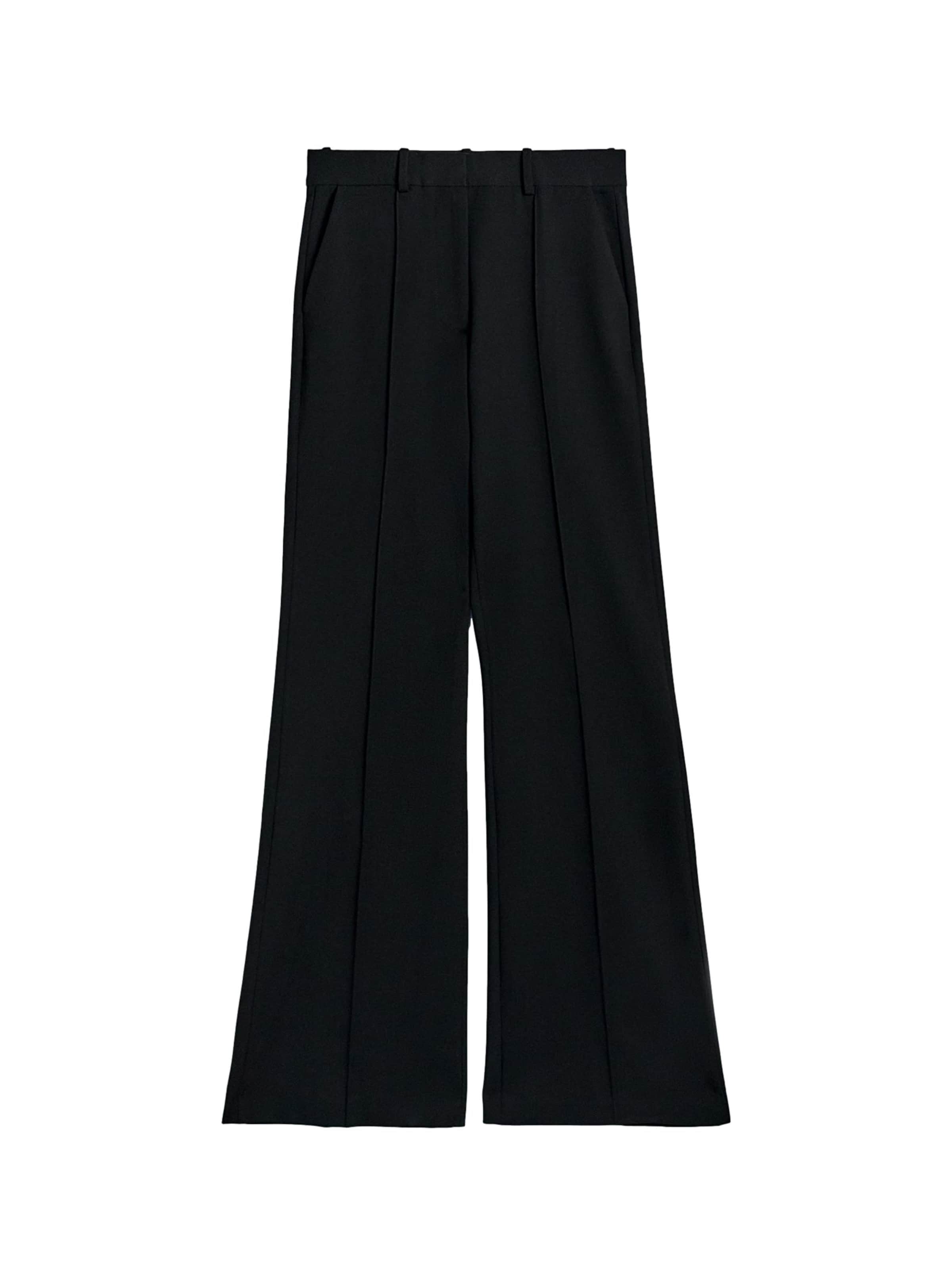 Bhoem Flared Pantalon in Zwart: voorkant