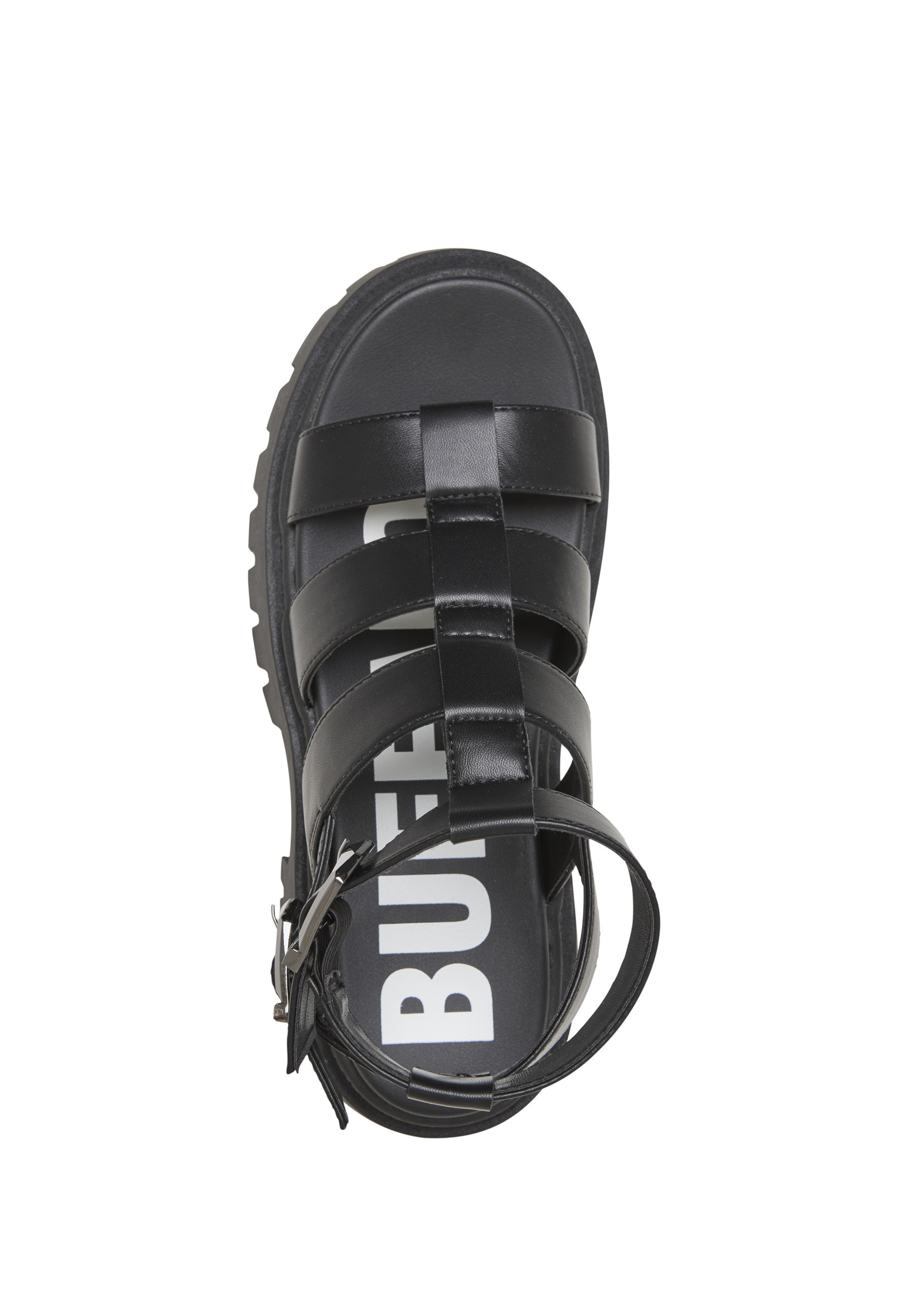 BUFFALO Sandalen met riem 'Zanos' in Zwart
