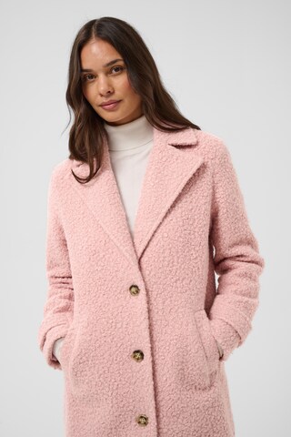 Kaffe Between-seasons coat in Pink: front