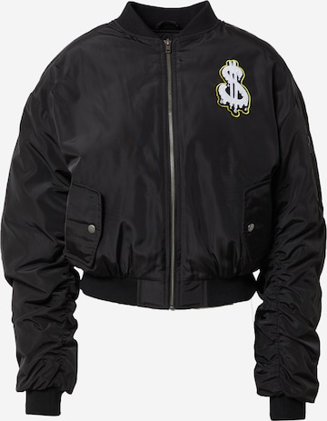 ABOUT YOU Limited Between-season jacket 'Sandra' in Black: front