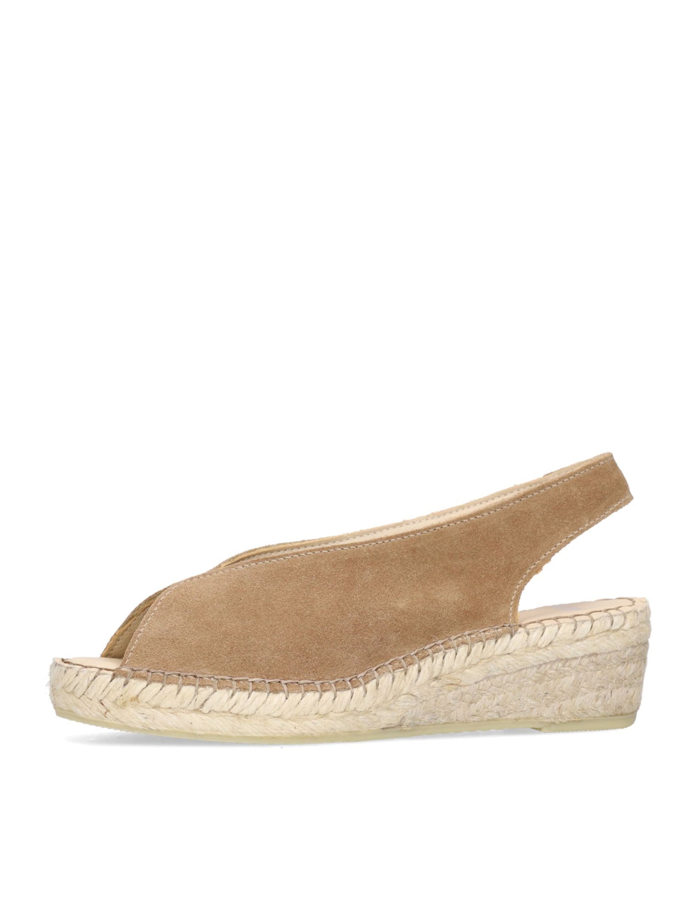 MANFIELD Sandaal in Bruin: voorkant